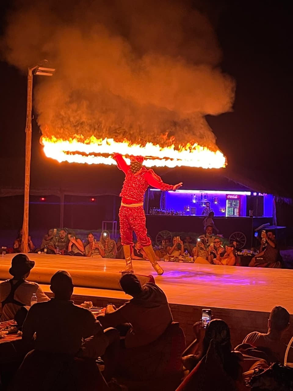 Live entertainment under the desert sky